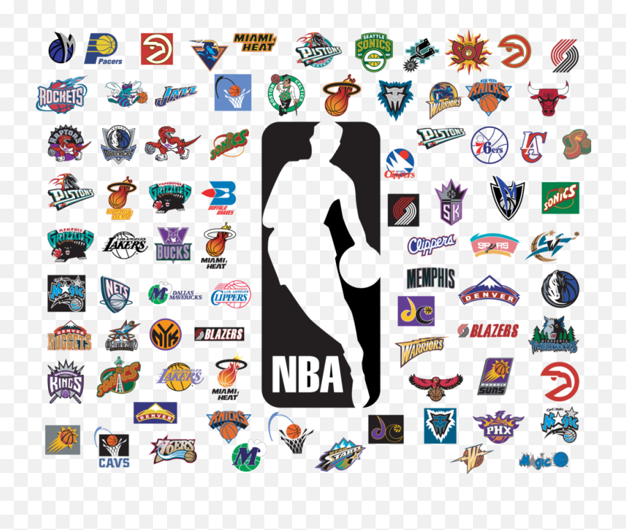 Nba Logo Bundle Svg Basketball Png Jpg - Basketball Teams Usa Logos,Who Is On The Nba Logo