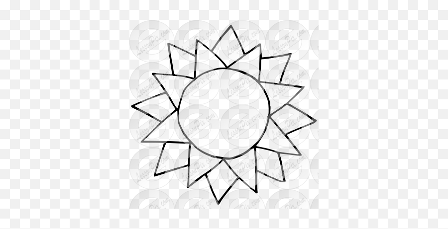 Sun Outline For Classroom Therapy Use - Great Sun Clipart Kolam Svg Png,Sun Outline Png