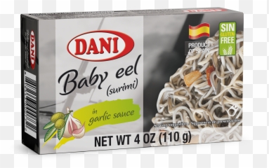 Surimi Of Baby Eel In Garlic Sauce Olive Oil 110g - Surimi Baby Eels Png,Eel Png