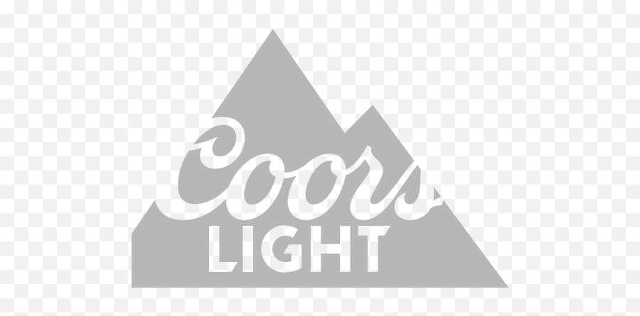Download Hd Coors Light Chrome Bar - White Coors Light Logo Png,Coors Light Png