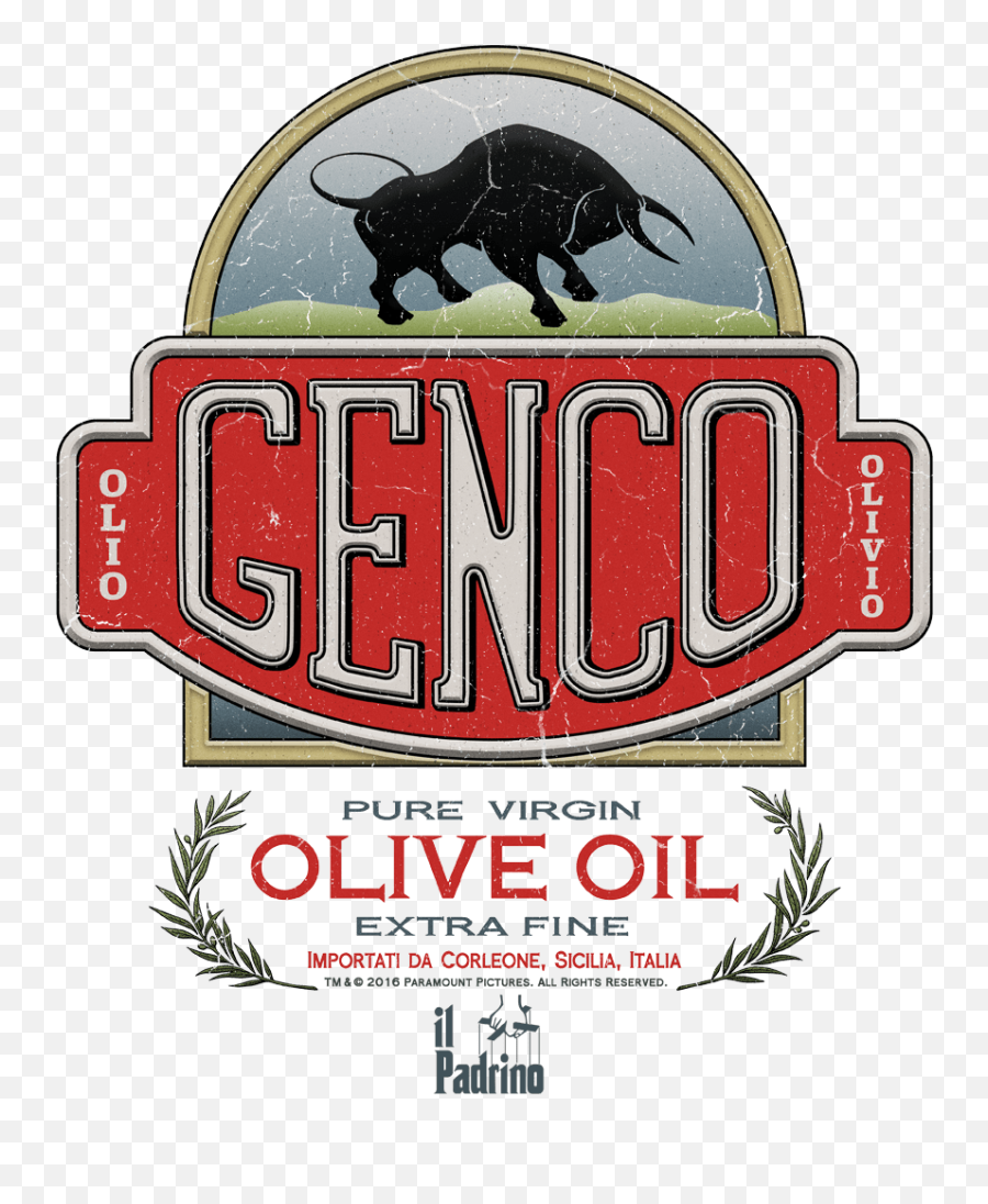 The Godfather Genco Olive Oil Menu0027s Long Sleeve T - Shirt Genco Olive Oil Shirt Png,The Godfather Logo