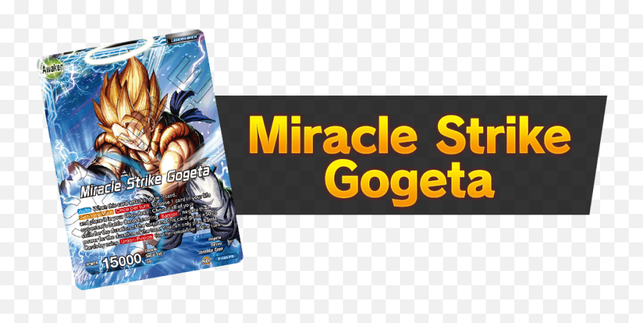 Dragon Ball Miracle Strike Gogeta Limited Card - Fictional Character Png,Gogeta Transparent