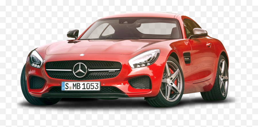 Mercedes Amg Gt Red Car Png Image - Red Mercedes Benz Sports Car,Mercedes Benz Png