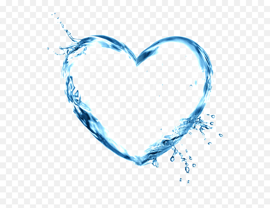 Gotas De Agua - Water Heart Splash Png,Agua Png