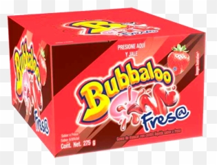 Adams Chicles Bubbaloo Fresa 3250 Pz - Bubbaloo Impact Png,Fresa Png