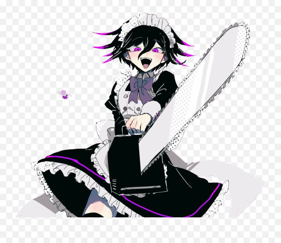 Danganronpa Characters Anime Maid - Kokichi Ouma Maid Png,Danganronpa Transparent