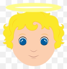 Angel Face Clipart - Happy png