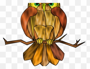 Stained Glass Effect In Gimp - Owl png