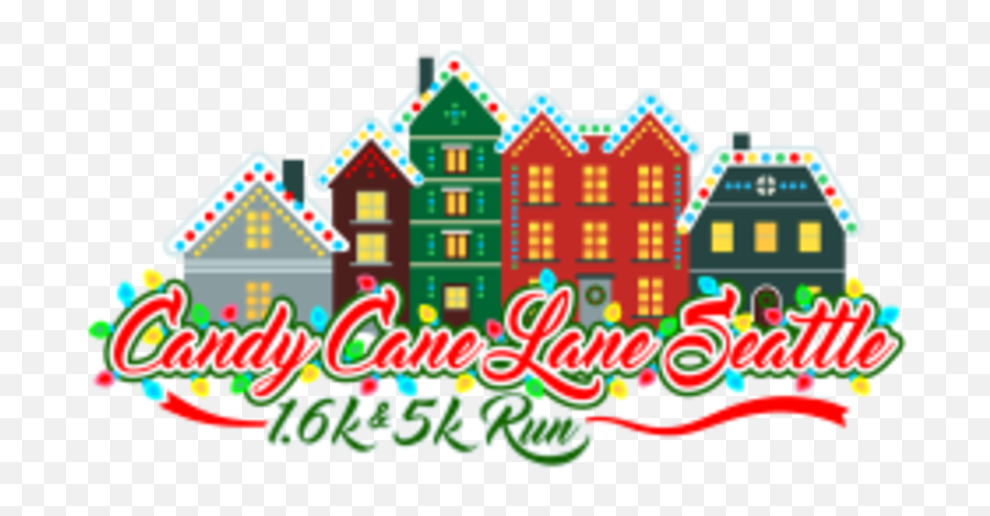 Candy Cane Lane Run - Seattle Wa 1 Mile 5k Running Clip Art Png,Candycane Png