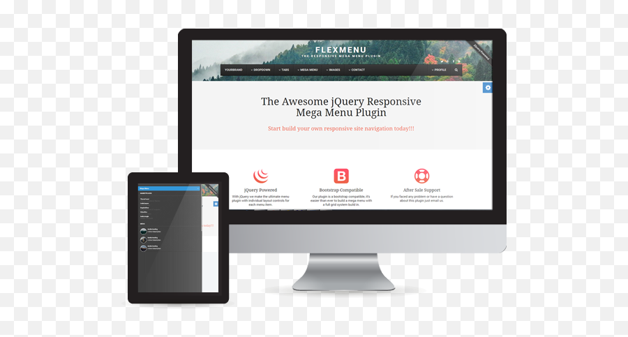 Flexmenu - Jquery Mega Menu For Bootstrap Technology Applications Png,Jquery Icon Transparent