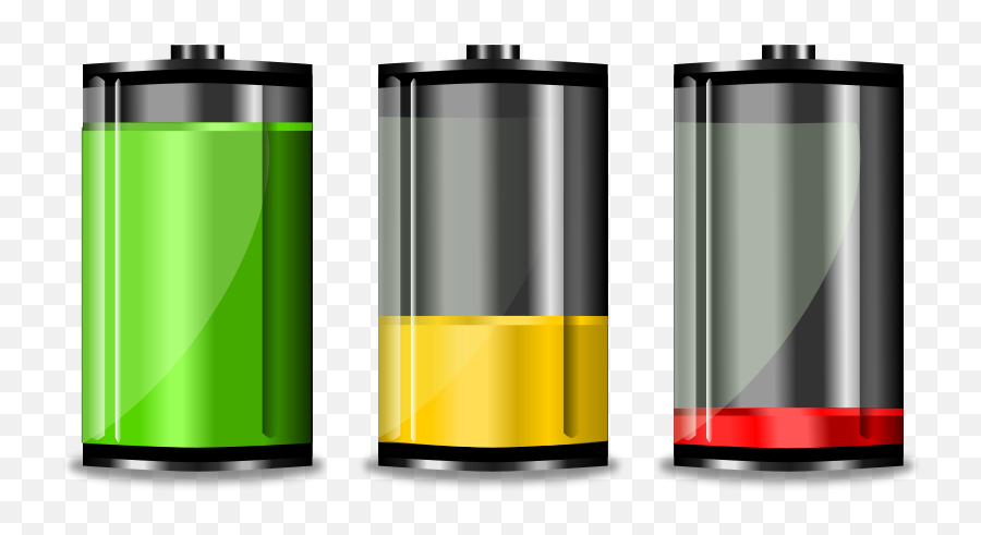 Download Hd Battery Free To Use Clipart - Battery Level Icon Battery Levels Png,Level Icon