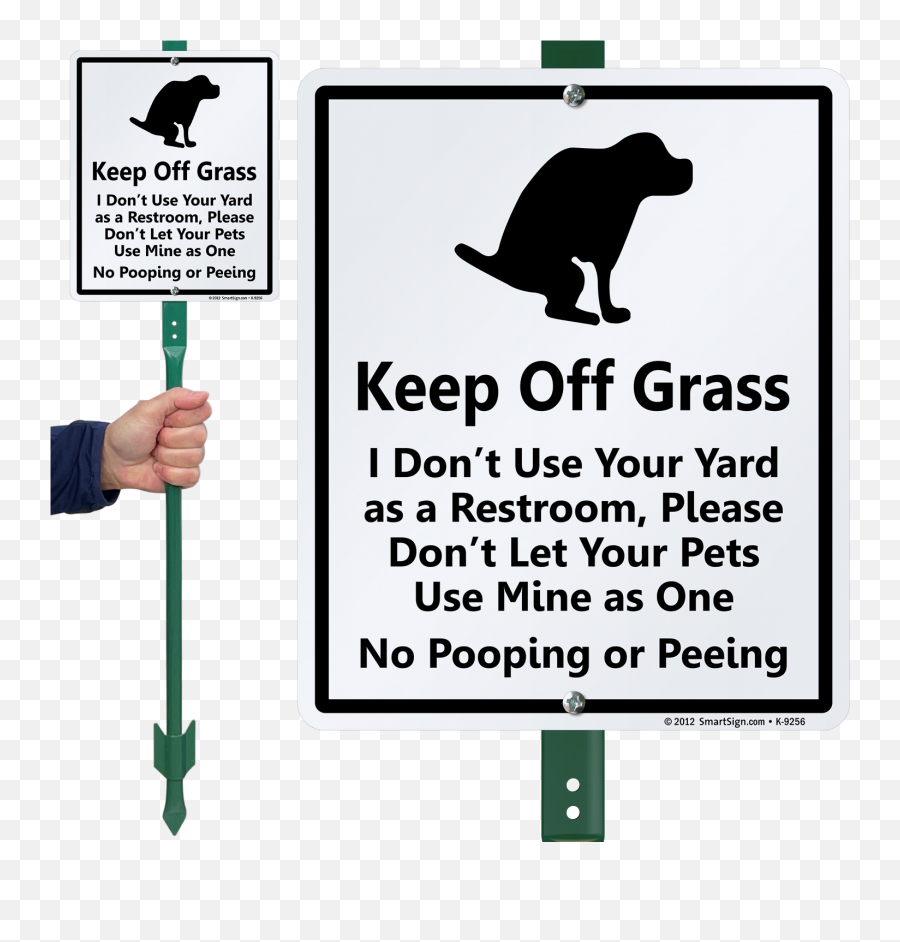 Post A Polite Reminder To Keep Pets Away From Your Lawn Sign Prohibits Owners Letting Their Do Business - Our No Dog Poop Sign Png,Icon Pee Proof Coupons