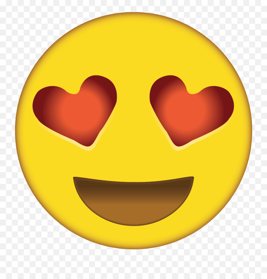 Emojis - Heart Eye Emoji Clipart Png,Icon Aesthetic Boy Yellow