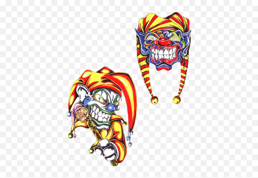 Joker Clipart Psd - Evil Clown Face Transparent Tattoo Transparent Clown Png,Joker Face Png