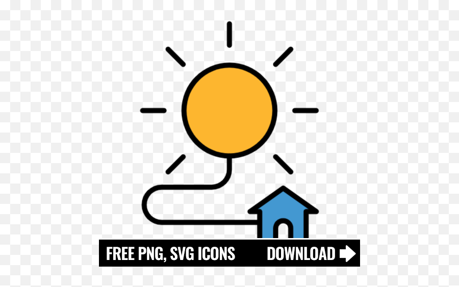 Free Home Solar Energy Icon Symbol Png Svg Download - Fruits Icon,Renewable Energy Icon