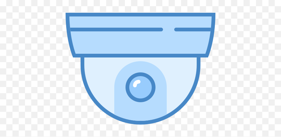 Dome Camera Icon In Blue Ui Style - Security Dome Camera Icon Png,Dome Icon