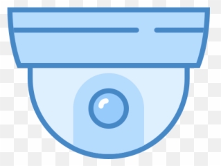 Dome Camera Icon In Blue Ui Style - Security Icon png