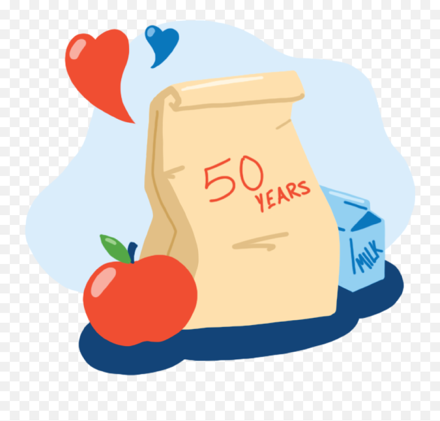 50 Year Meal Anniversary - Aging U0026 Disability Resource Money Bag Png,Lunch Bag Icon