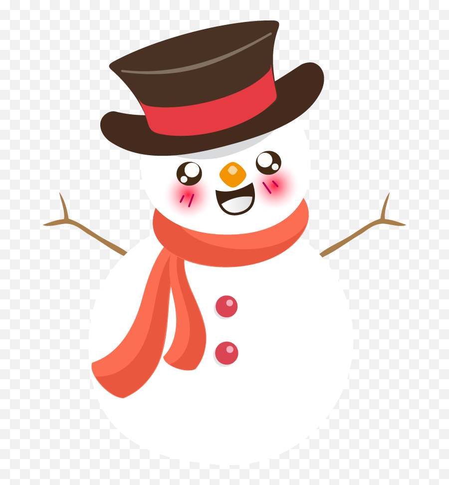 Snowman Free To Use Cliparts 4 - Clipartix Cute Snowman Clipart Png,Snowman Clipart Png