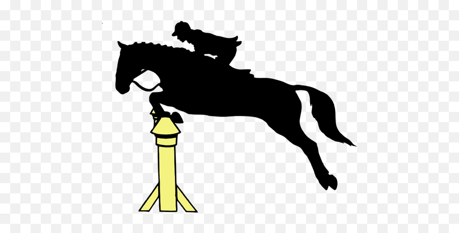 Horse Jumping Image Public Domain Vectors - Horse Jumping Silhouette Png,Horses Icon