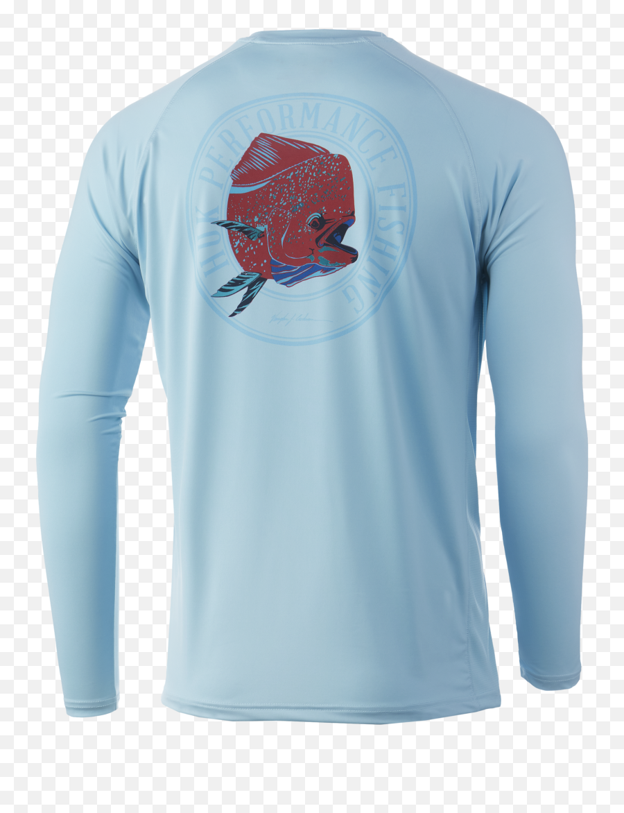 Huk Vc Dolphin Bright Pursuit - Long Sleeve Png,Dolphin Browser Icon Png
