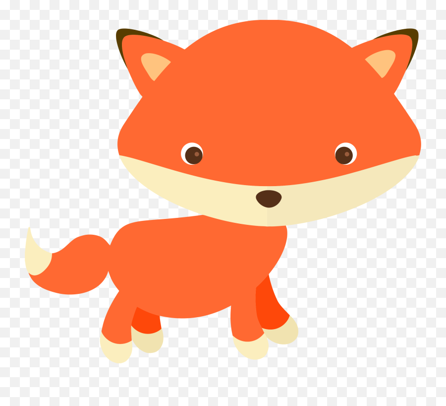 Vertebratedog Like Mammalfox Png Clipart - Royalty Free Cute Cartoon No Background,Fox Png