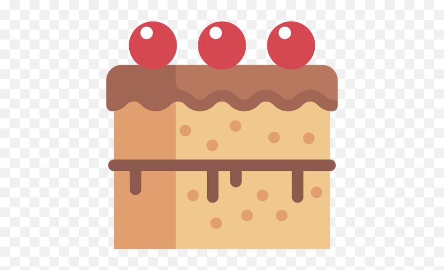 Cherry Cake Icon Transparent Png U0026 Svg Vector - Bolo Quadrado Png Vector,Vector Cake Icon