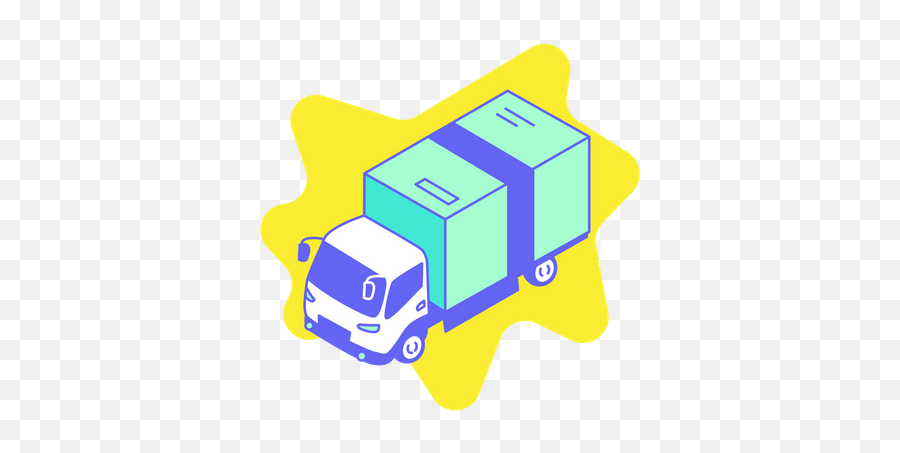 Delivery Truck Icon - Download In Line Style Png,Shipping Truck Icon