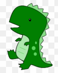 Cute Tyrannosaurus Rex Png Free - Drawing