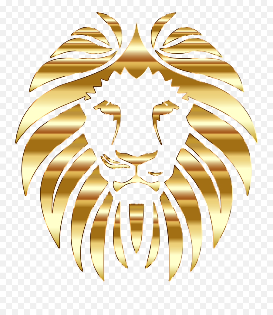 Golden Lion No Background Lions - Lion Logo Png Gold,Compass Transparent Background