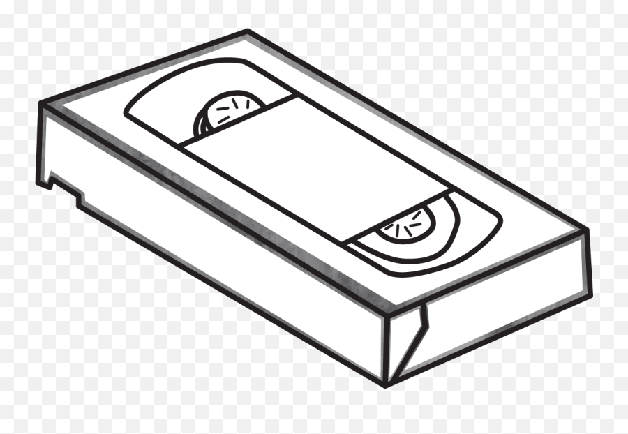 Video Tape Clipart Black And White - Video Cassette Clipart Png,Video Tape Png
