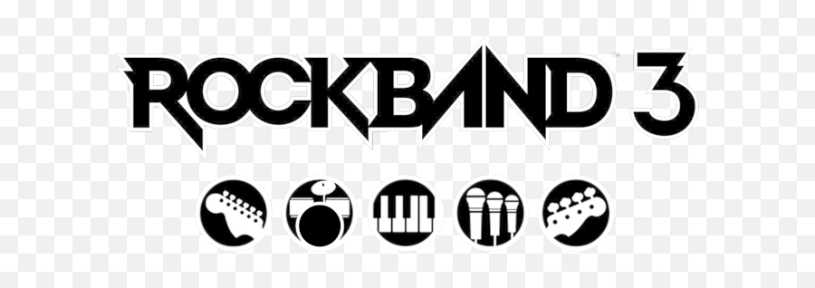 Rock Band 3 Logo Transparent Png - Rock Band 3 Keyboard Logo,Rock Band Png
