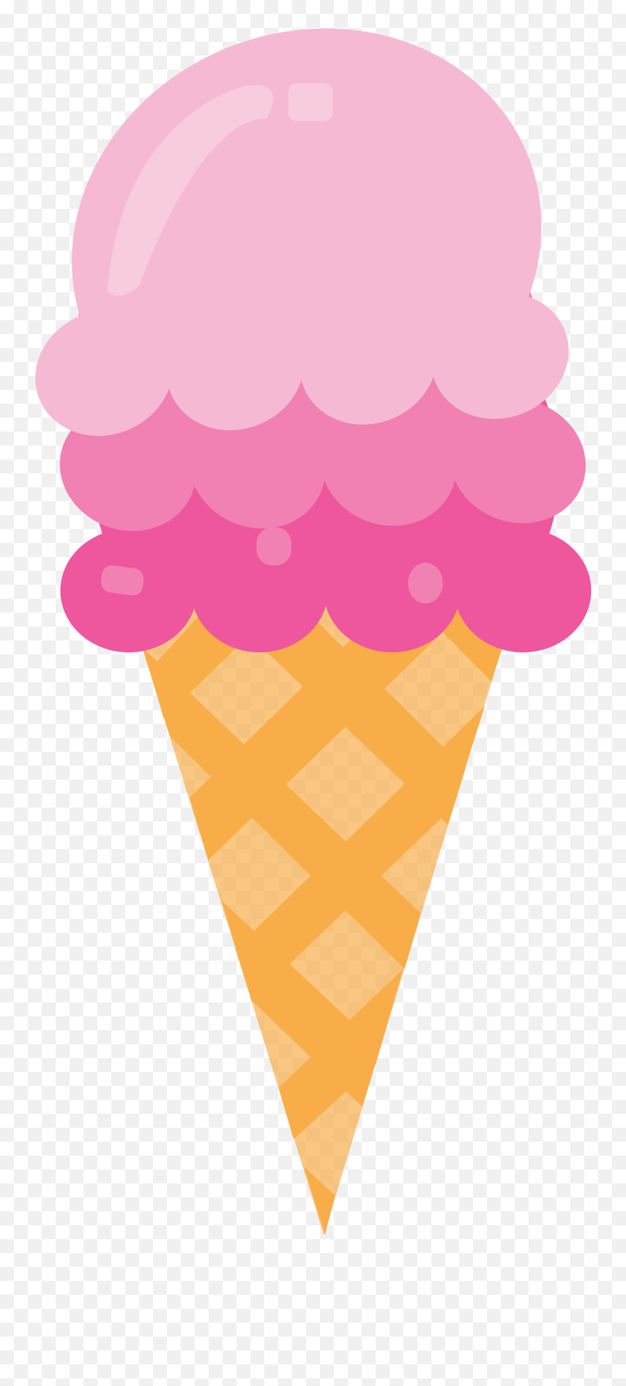 Pink Clipart Ice Cream Cone - Clip Art Pink Ice Cream Cone Png,Ice Cream Cone Transparent