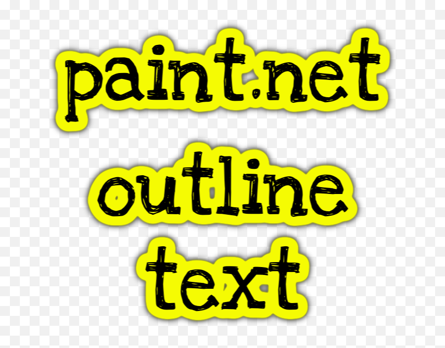 Outline Text Sticker Transparent Png - Little Market,Paint Border Png