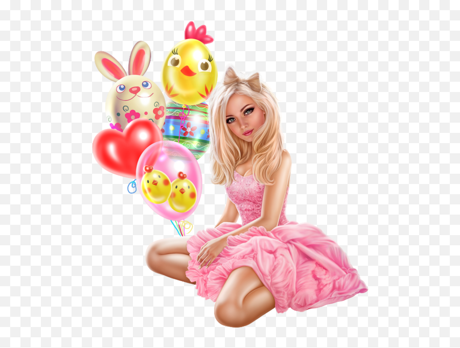 Happy Easter Png Official Psds - Girl 3d Easter Png,Happy Easter Png