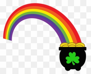 Pot Of Gold Rainbow Png Picture 664314 - Transparent Rainbow Of Gold