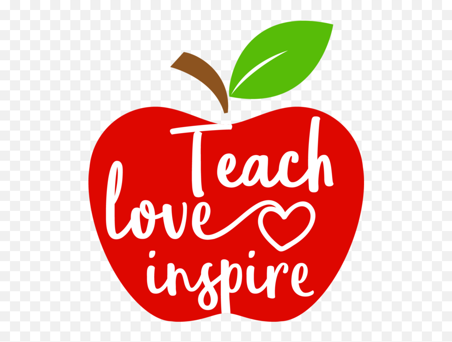 Teacher Apple Png - Teach Love Inspire Apple,Teach Png