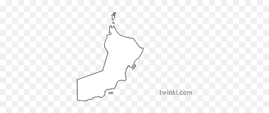 Map Outline Of Oman Country Shapes Flag - Oman Map Outline Png,Oman Flag Png