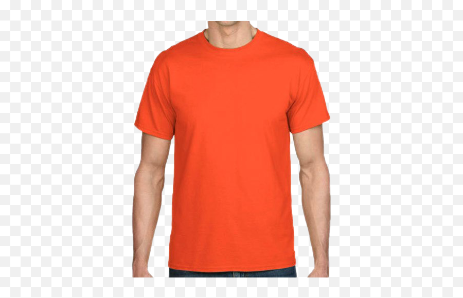 Plain Orange T - Shirt Transparent Background Png Png Arts Mens Orange T Shirt,Shirt Transparent Background