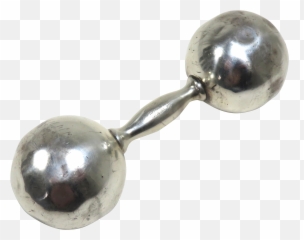 1970s Vintage Oversize Tiffany U0026 Co Sterling Silver Baby Rattle - png