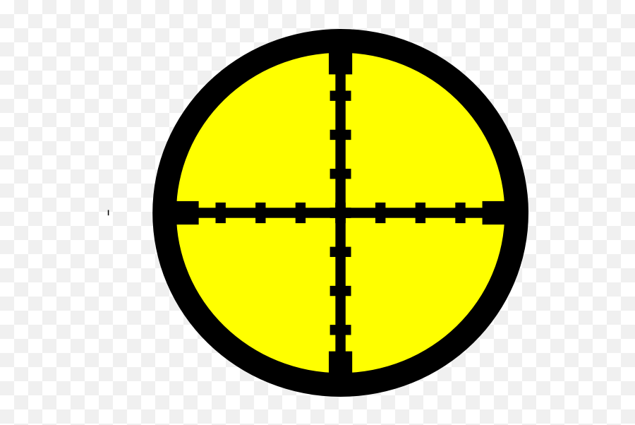 Yellow Target Clip Art - Vector Clip Art Cross Hairs Png,Target Png