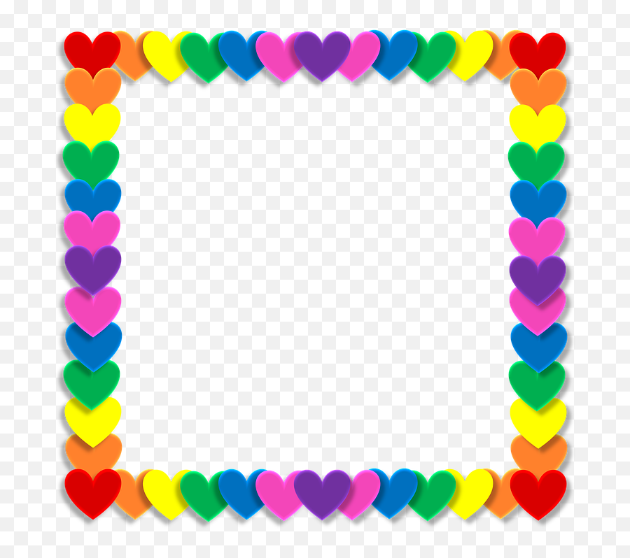 Valentine Heart Love - Proud Happy Womens Day Quotes Png,Rainbow Border Png