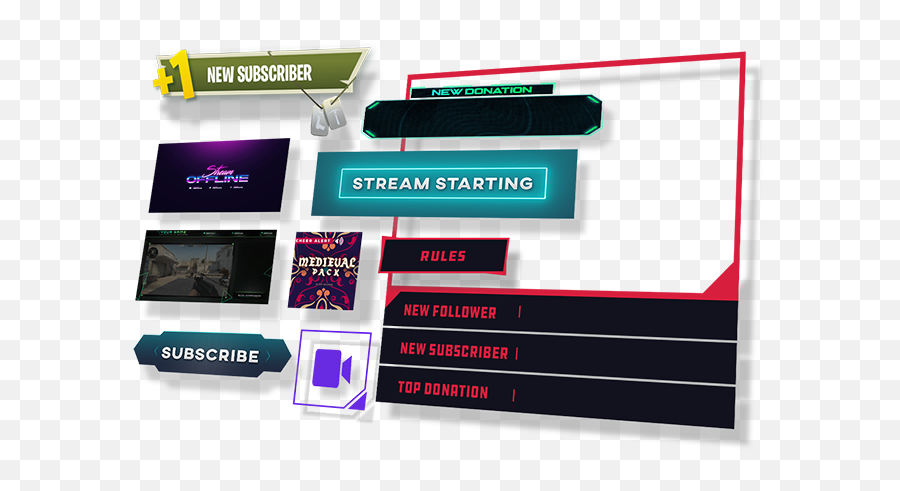 Buy Stream Overlays Professional - Colorfulness Png,Twitch Overlay Png