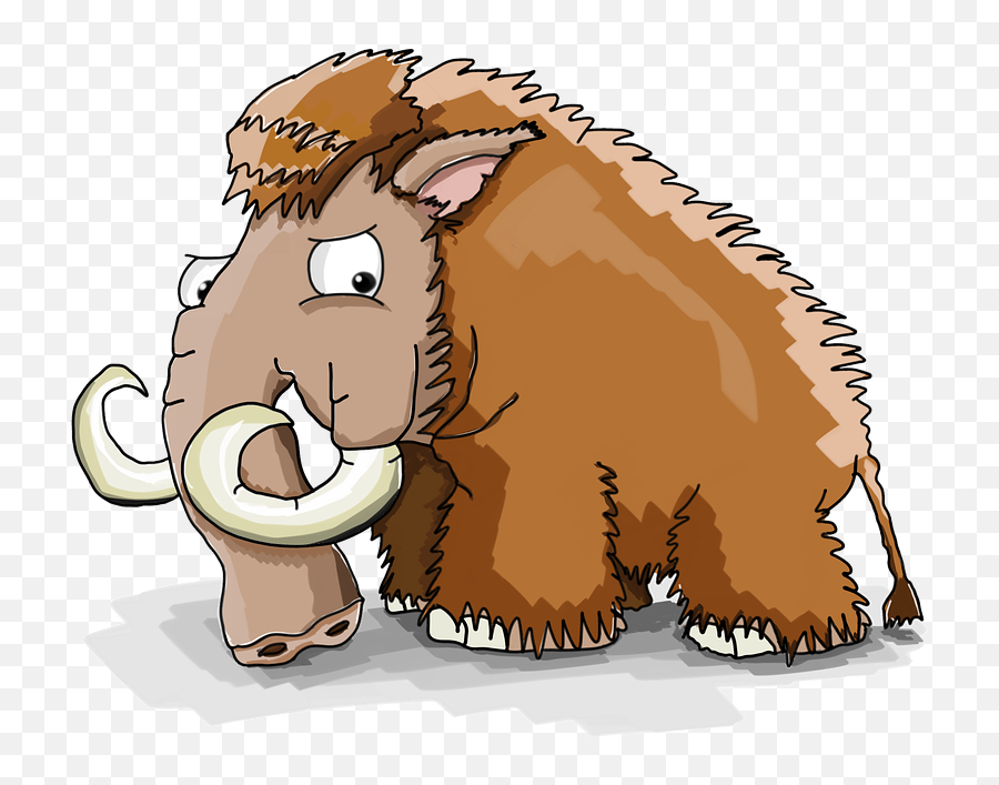 Mammoth Cool Cartoon - 100 Animals Name In Hindi Png,Mammoth Png