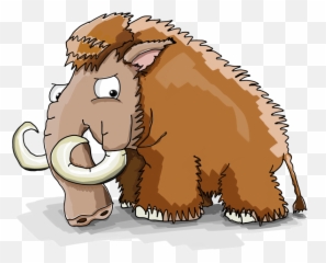 Mammoth Cool Cartoon - 100 Animals Name In Hindi Png,Mammoth Png