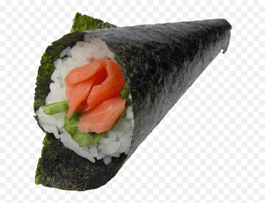 Types Of Sushi Ten - Salmon Hand Roll Sushi Png,Sushi Roll Png