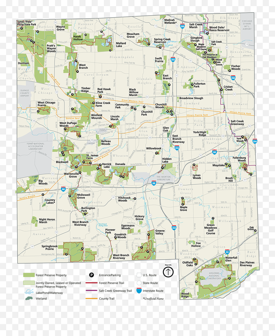 Places To Go - Forest Preserves Dupage County Forest Preserve Map Png,Transparent Forest