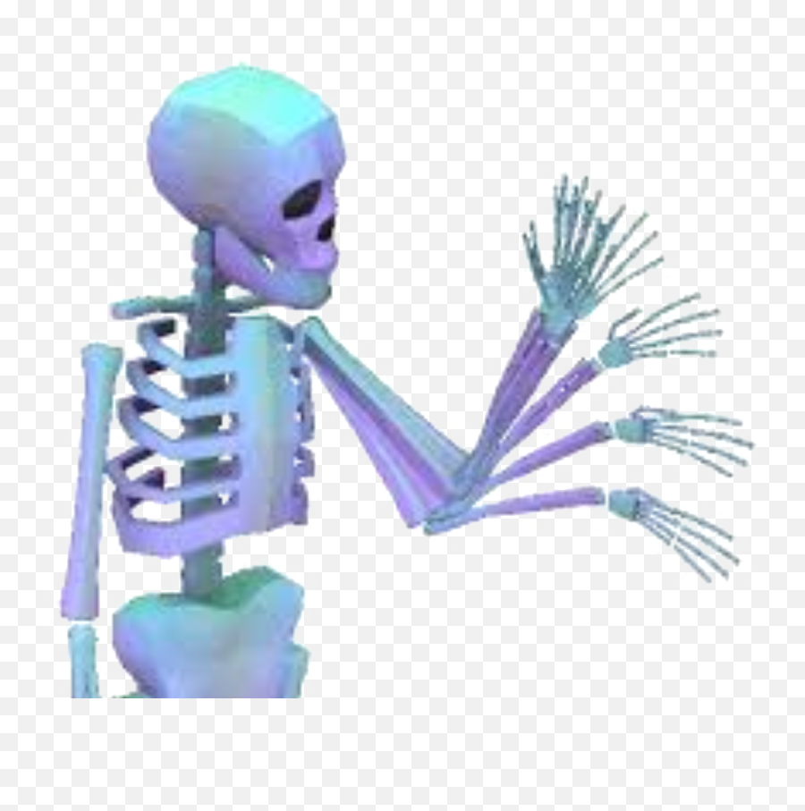Download Hd Skeleton Skull Vapor Vaporwave - Transparent Funny Skeleton Gif Png,Vaporwave Gif Transparent