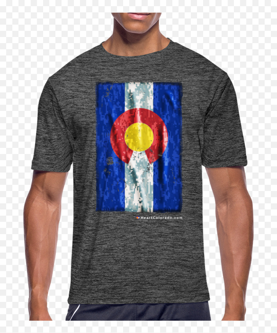 Menu0027s Moisture Wicking Digital Camo Colorado Flag - Crew Neck Png,Colorado Flag Png