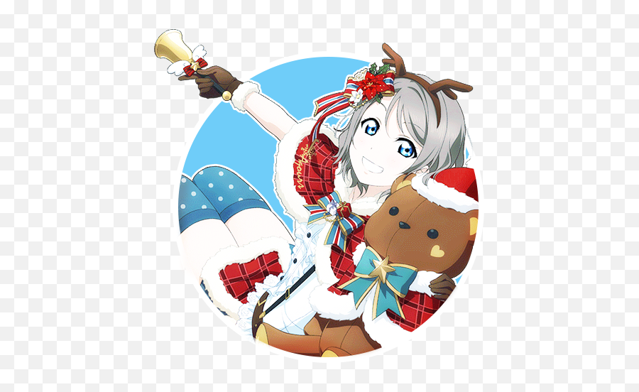 Aqours Christmas Set Icon Pack - Love Live Christmas Anime Icon Png,Anime  Christmas Icon - free transparent png images 